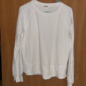 CALIA by Carrie Underwood White Textured Top